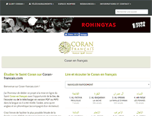 Tablet Screenshot of coran-francais.com